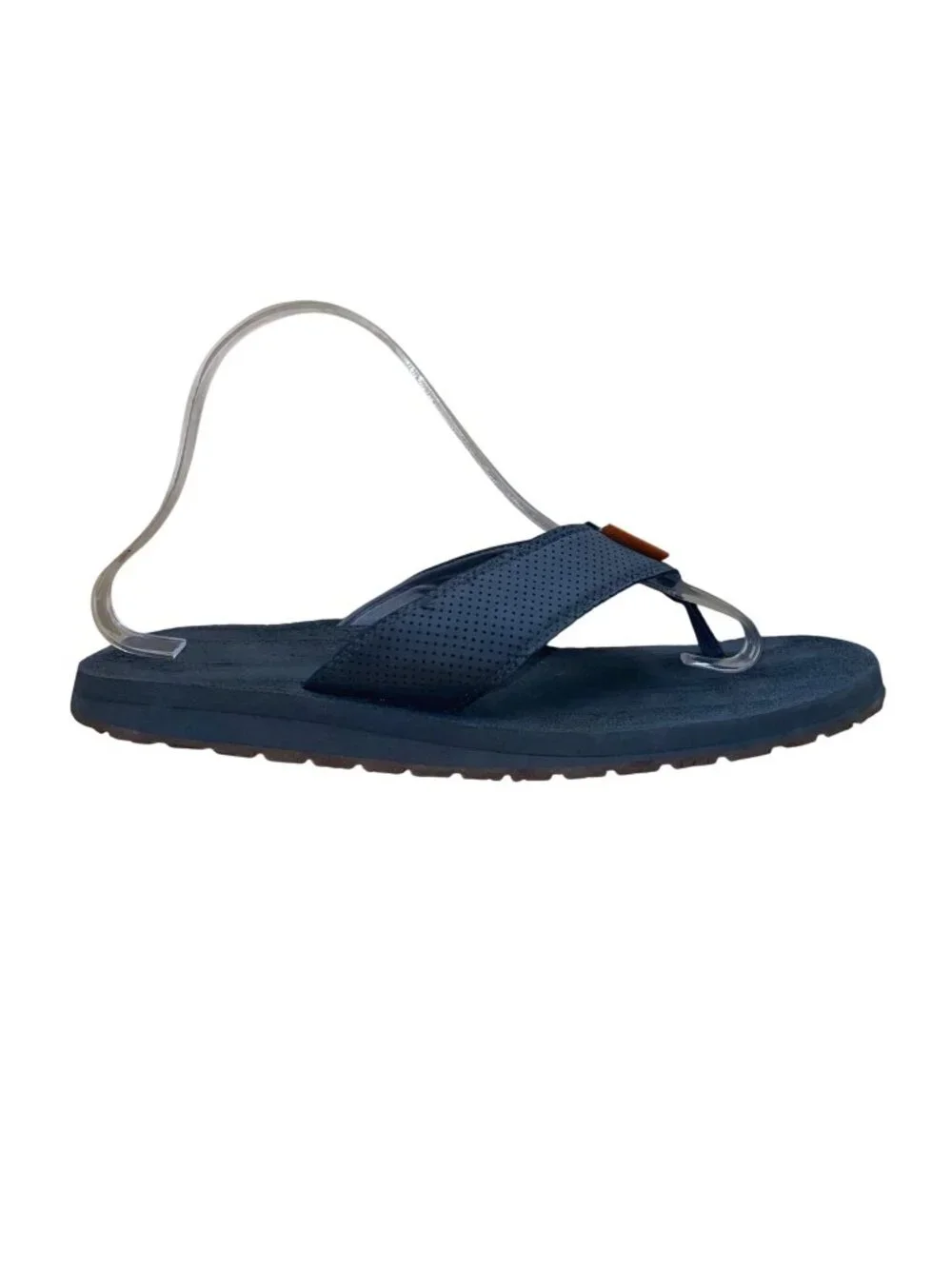 Grundéns Men’s Gray Foam Perforated Straps SeaDek Deckhand Flip-Flops Size 9